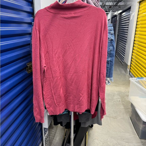 Chic Soul | Mauve Mock Neck Sweater | size 3X - Picture 3 of 3
